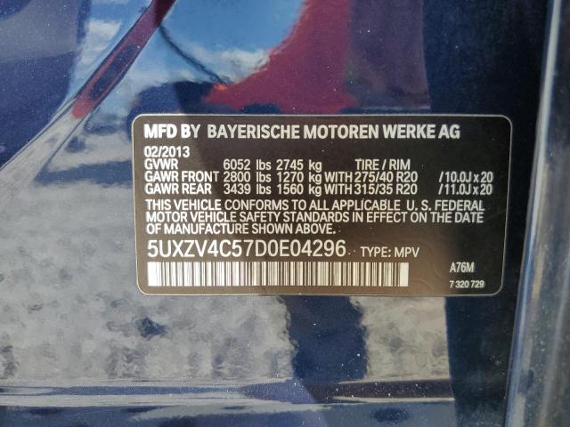 Photo 10 from auction – 2013 BMW X5 XDRIVE3 with VIN 5UXZV4C57D0E04296
