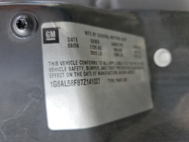 Photo 10 from auction – 2007 SATURN ION LEVEL with VIN 1G8AL58F87Z141027