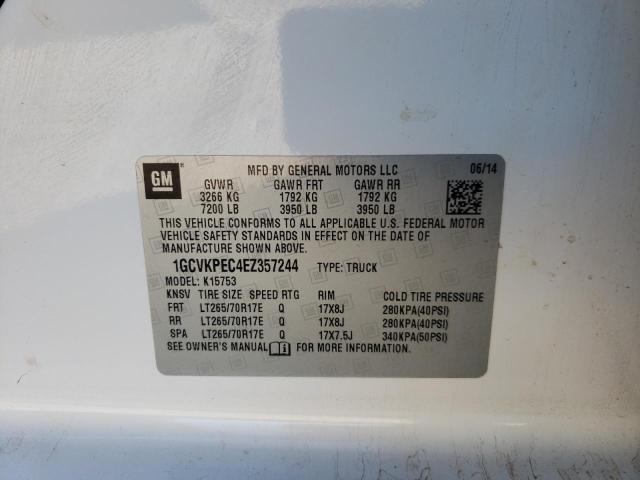 Photo 10 from auction – 2014 CHEVROLET SILVERADO with VIN 1GCVKPEC4EZ357244