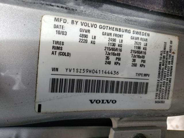 Photo 10 from auction – 2004 VOLVO XC70 with VIN YV1SZ59H041144436