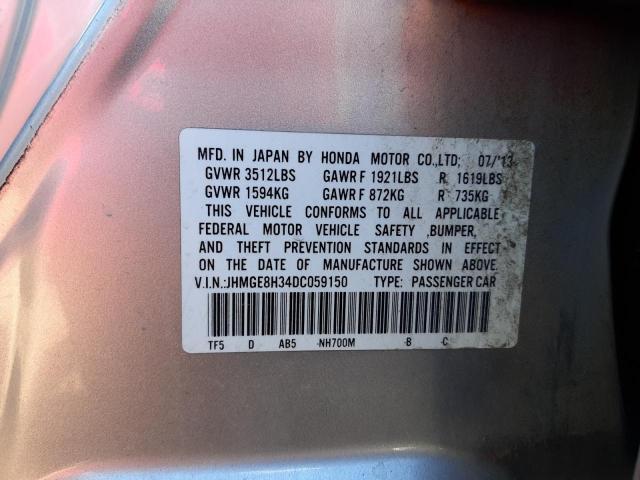 Photo 10 from auction – 2013 HONDA FIT with VIN JHMGE8H34DC059150