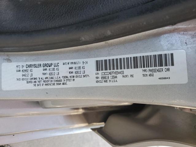 Photo 10 from auction – 2015 CHRYSLER 200 LIMITE with VIN 1C3CCCAB7FN554433