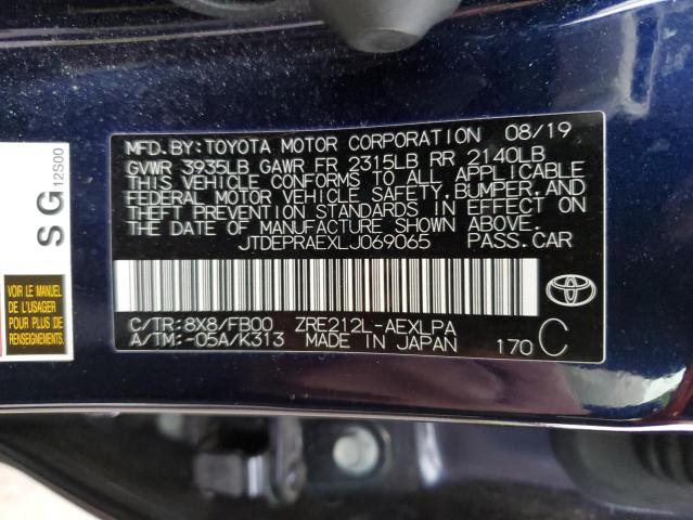 Photo 10 from auction – 2020 TOYOTA COROLLA LE with VIN JTDEPRAEXLJ069065
