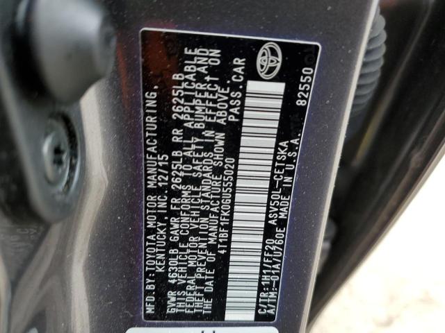 Photo 10 from auction – 2016 TOYOTA CAMRY LE with VIN 4T1BF1FK0GU555020