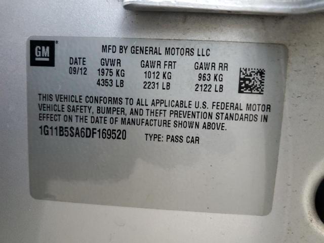 Photo 10 from auction – 2013 CHEVROLET MALIBU LS with VIN 1G11B5SA6DF169520