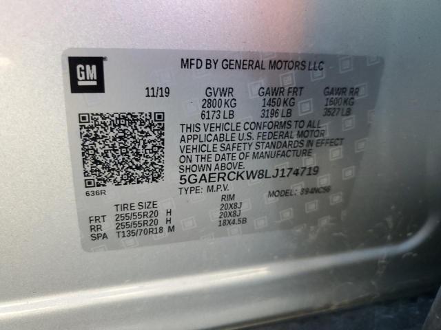 Photo 10 from auction – 2020 BUICK ENCLAVE PR with VIN 5GAERCKW8LJ174719