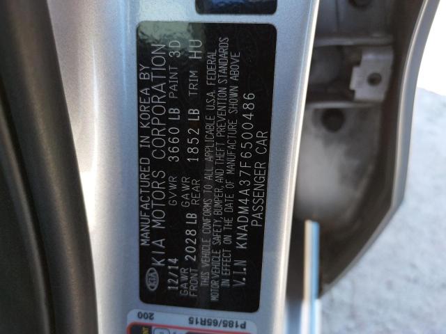 Photo 10 from auction – 2015 KIA RIO LX with VIN KNADM4A37F6500486