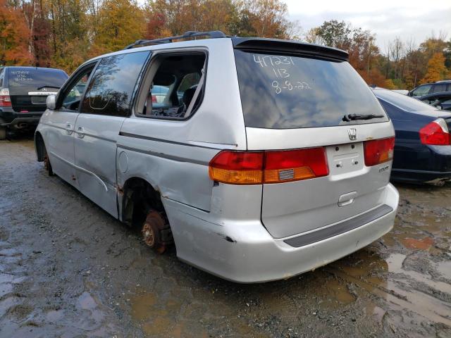 Photo 3 from auction – 2002 HONDA ODYSSEY EX with VIN 2HKRL18002H552483