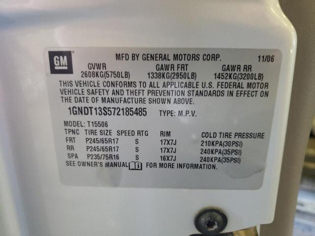 Photo 10 from auction – 2007 CHEVROLET TRAILBLAZE with VIN 1GNDT13S572185485
