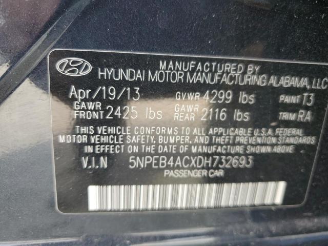 Photo 10 from auction – 2013 HYUNDAI SONATA GLS with VIN 5NPEB4ACXDH732693