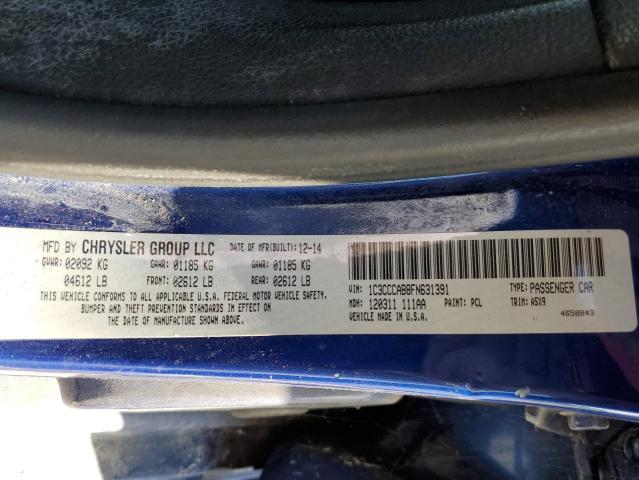 Photo 10 from auction – 2015 CHRYSLER 200 LIMITE with VIN 1C3CCCAB8FN631391