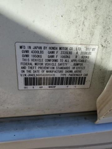 Photo 10 from auction – 2008 ACURA TSX with VIN JH4CL96858C005970
