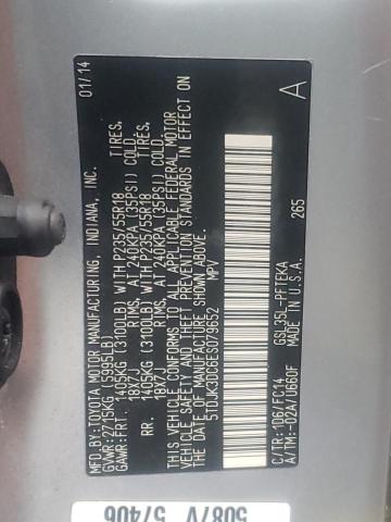 Photo 10 from auction – 2014 TOYOTA SIENNA LE with VIN 5TDJK3DC6ES079652