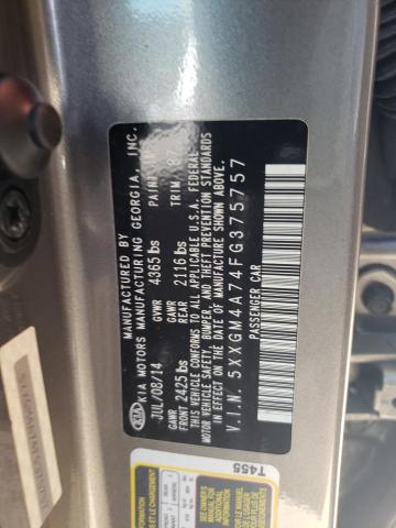 Photo 10 from auction – 2015 KIA OPTIMA LX with VIN 5XXGM4A74FG375757