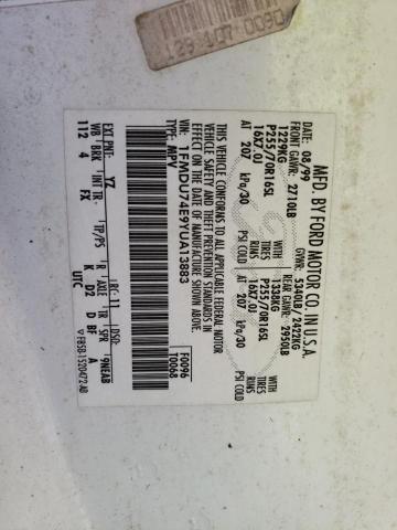 Photo 10 from auction – 2000 FORD EXPLORER E with VIN 1FMDU74E9YUA13883