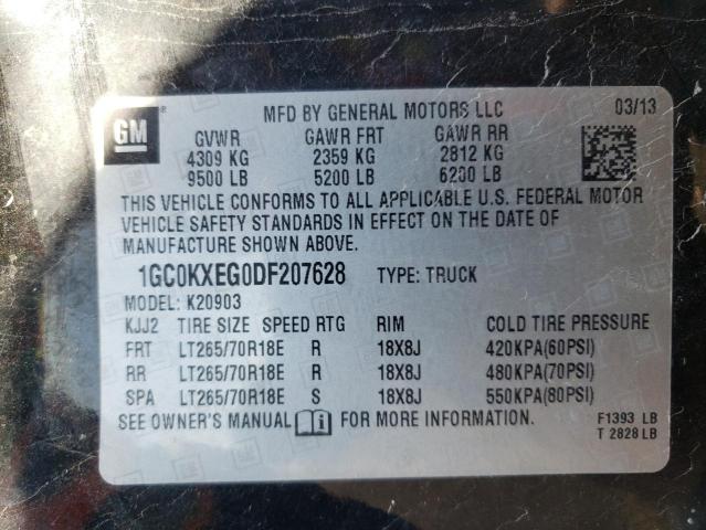 Photo 10 from auction – 2013 CHEVROLET SILVERADO with VIN 1GC0KXEG0DF207628