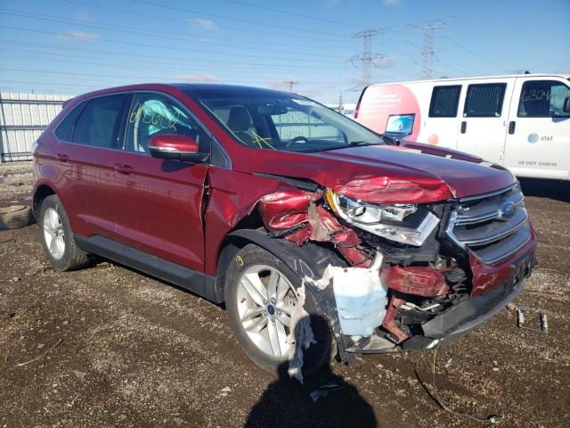 FORD EDGE SEL 2017 with VIN 2FMPK4J91HBB81841 - Photo from auction