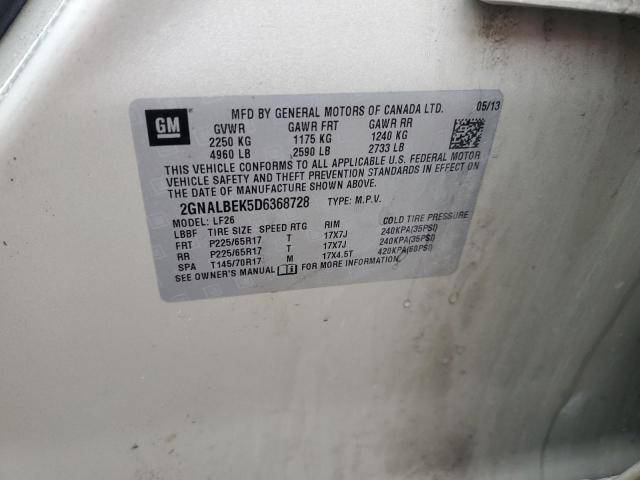 Photo 10 from auction – 2013 CHEVROLET EQUINOX LS with VIN 2GNALBEK5D6368728