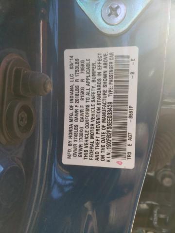 Photo 10 from auction – 2014 HONDA CIVIC LX with VIN 19XFB2F56EE033439