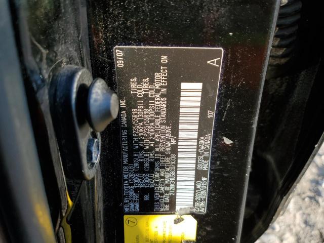 Photo 10 from auction – 2008 LEXUS RX 350 with VIN 2T2HK31U58C079338