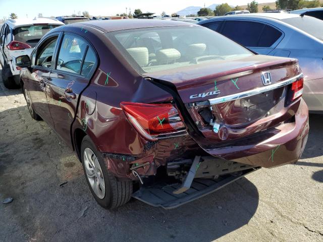 Photo 3 from auction – 2013 HONDA CIVIC LX with VIN 19XFB2F55DE277534