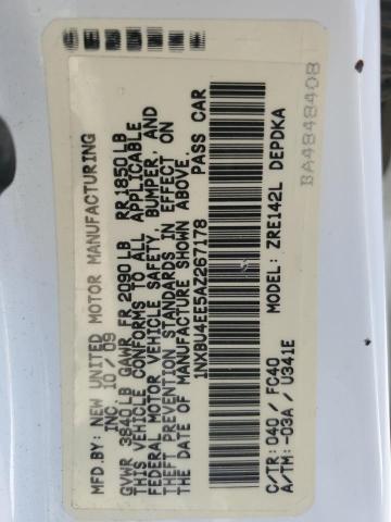 Photo 10 from auction – 2010 TOYOTA COROLLA BA with VIN 1NXBU4EE5AZ267178