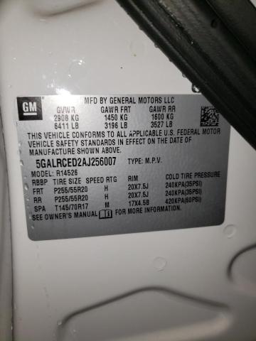 Photo 10 from auction – 2010 BUICK ENCLAVE CX with VIN 5GALRCED2AJ256007