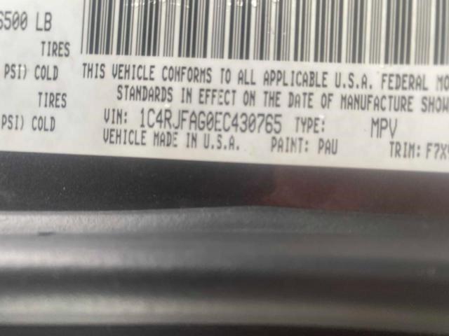 Photo 10 from auction – 2014 JEEP GRAND CHER with VIN 1C4RJFAG0EC430765