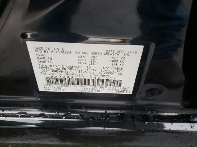 Photo 10 from auction – 2012 MITSUBISHI GALANT ES with VIN 4A32B3FF3CE021381
