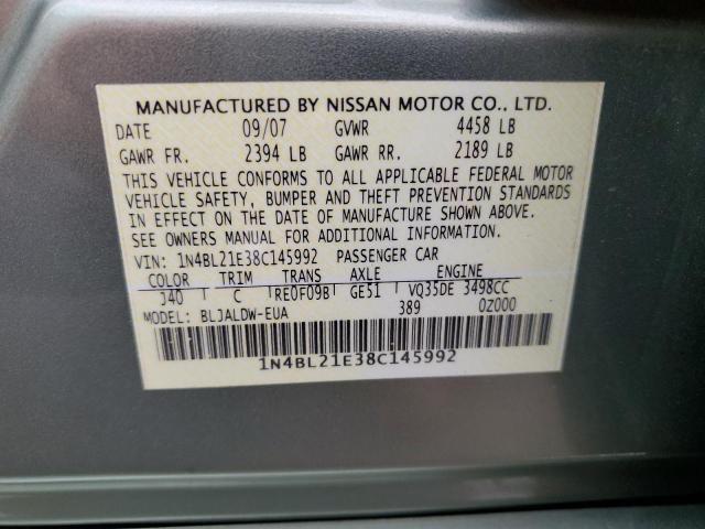 Photo 10 from auction – 2008 NISSAN ALTIMA with VIN 1N4BL21E38C145992