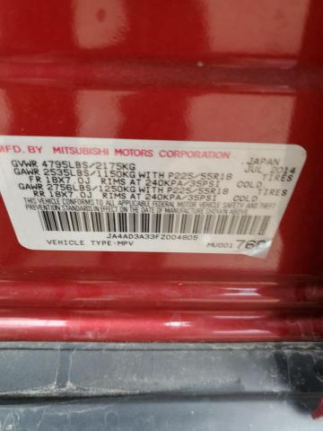 Zdjęcie 10 z aukcji – 2015 MITSUBISHI OUTLANDER z VIN JA4AD3A33FZ004805