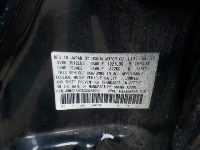 Photo 10 from auction – 2012 HONDA FIT with VIN JHMGE8H35CC026995