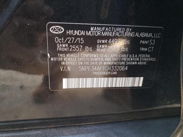 Photo 10 from auction – 2016 HYUNDAI SONATA SPO with VIN 5NPE34AF1GH332064