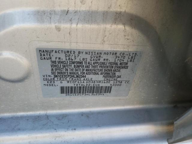Photo 10 from auction – 2017 NISSAN VERSA NOTE with VIN 3N1CE2CP3HL362344