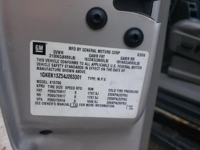 Photo 10 from auction – 2004 GMC YUKON with VIN 1GKEK13Z54J263301