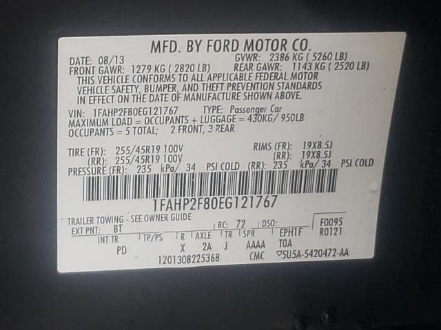 Photo 10 from auction – 2014 FORD TAURUS LIM with VIN 1FAHP2F80EG121767