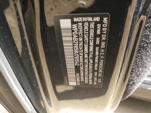 Photo 10 from auction – 2008 PORSCHE CAYMAN S with VIN WP0AB29858U781542