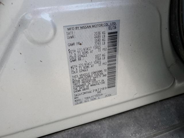 Photo 10 from auction – 2016 NISSAN ROGUE S with VIN 5N1AT2MTXGC797289