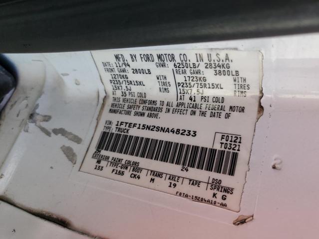 Photo 10 from auction – 1995 FORD F150 with VIN 1FTEF15N2SNA48233