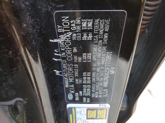 Photo 10 from auction – 2015 KIA SOUL with VIN KNDJN2A25F7771801
