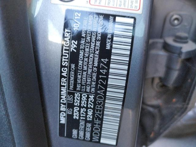 Photo 10 from auction – 2013 MERCEDES-BENZ E 350 BLUE with VIN WDDHF2EB3DA721474
