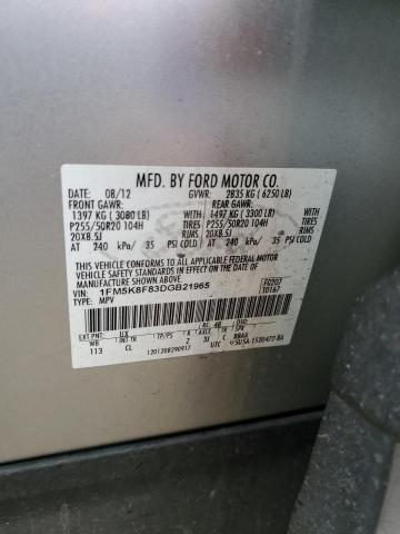 Photo 10 from auction – 2013 FORD EXPLORER L with VIN 1FM5K8F83DGB21965