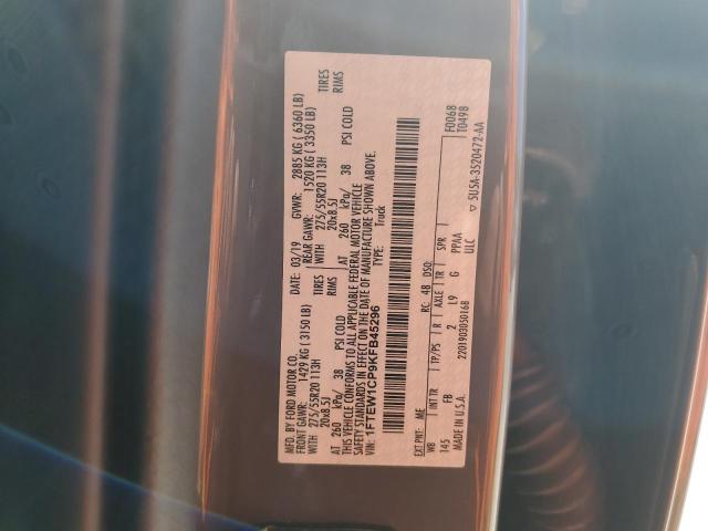 Photo 10 from auction – 2019 FORD F150 SUPER with VIN 1FTEW1CP9KFB45296