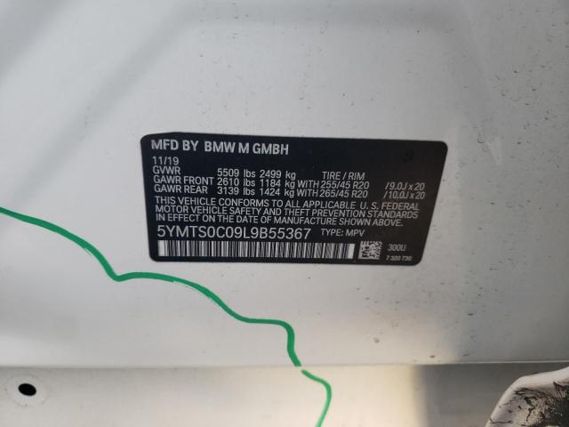 Photo 10 from auction – 2020 BMW X3 M COMPE with VIN 5YMTS0C09L9B55367