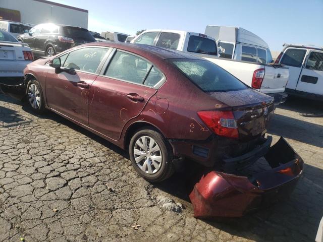 Photo 3 from auction – 2012 HONDA CIVIC LX with VIN 19XFB2F5XCE330002