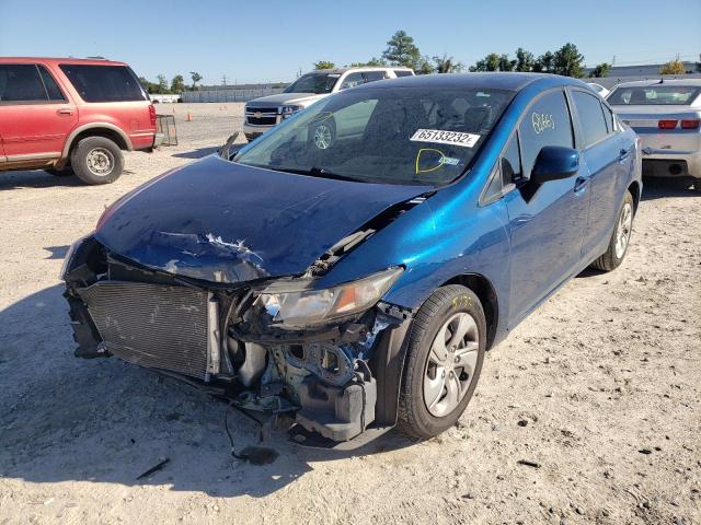 Photo 2 from auction – 2013 HONDA CIVIC LX with VIN 2HGFB2F54DH576535