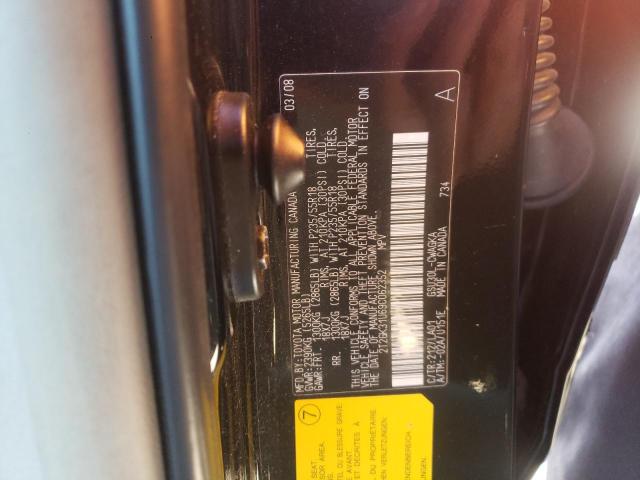 Photo 10 from auction – 2009 LEXUS RX 350 with VIN 2T2GK31U69C062352