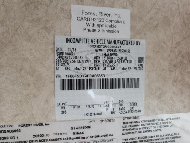 Photo 10 from auction – 2013 FORD F53 with VIN 1F66F5DY9D0A06653