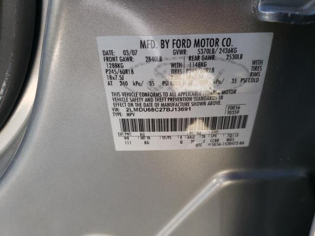 Photo 10 from auction – 2007 LINCOLN MKX with VIN 2LMDU68C27BJ13691