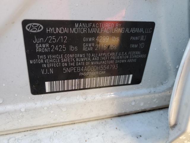 Photo 10 from auction – 2013 HYUNDAI SONATA GLS with VIN 5NPEB4AC0DH554793